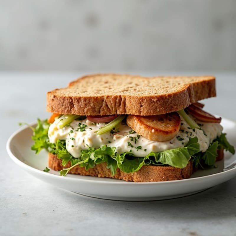 Herb-Roasted Chicken and Greek Yogurt Salad Sandwich