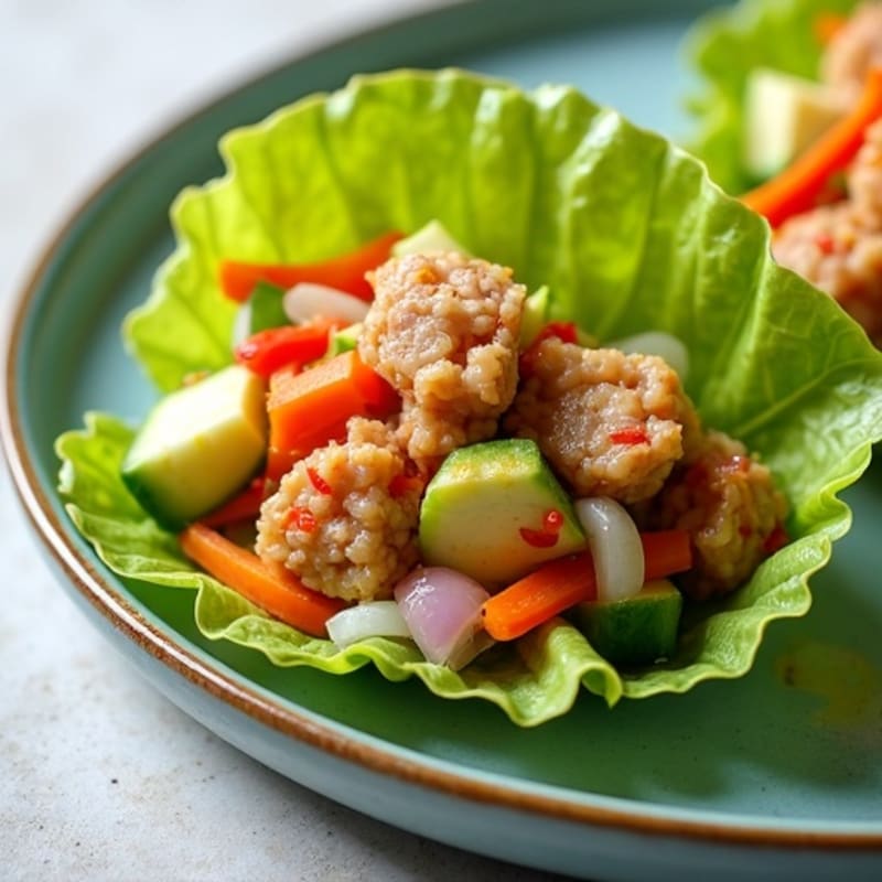 Fresh Spicy Tuna Lettuce Wraps