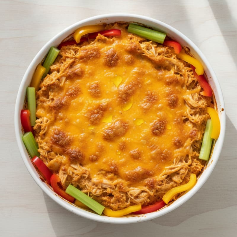 Buffalo Chicken Baked Dip