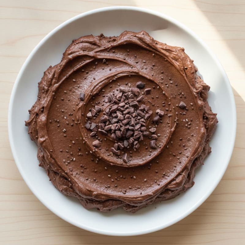 Chocolate Protein Mousse with Chia Seeds