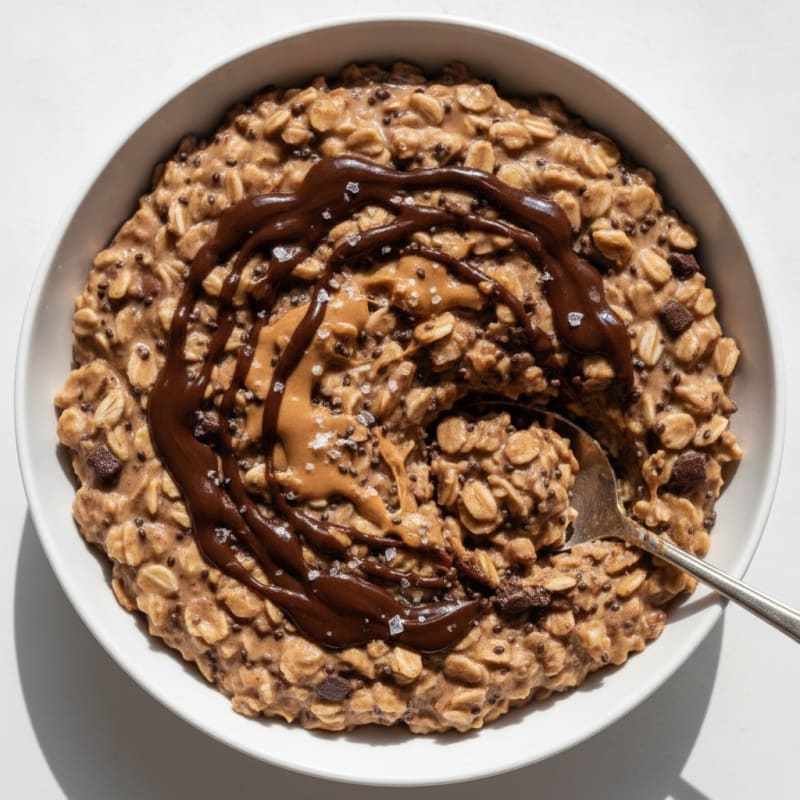 Chocolate Peanut Butter Overnight Oats