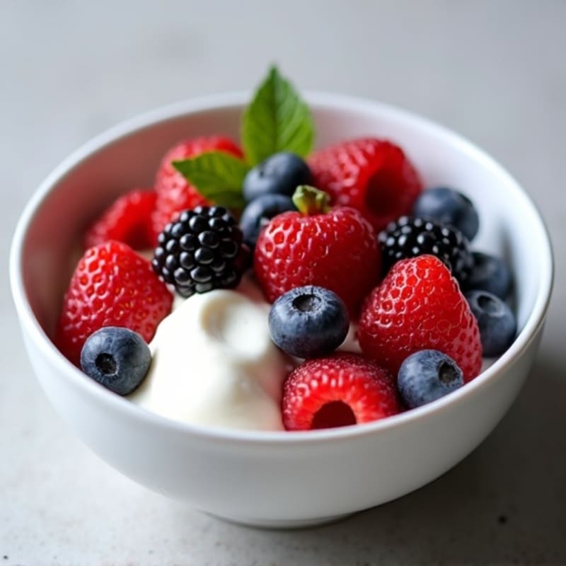 Creamy Greek Yogurt Protein Bowl with Mixed Berries