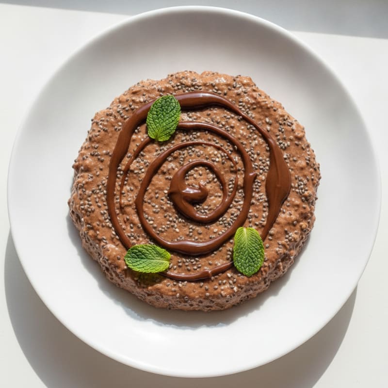 Cottage Cheese Protein Mousse with Cocoa and Chia Seeds