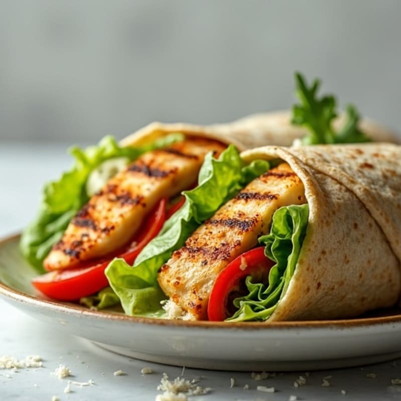 Crispy Grilled Chicken Caesar Wrap