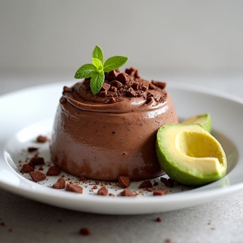 Protein-Rich Dark Chocolate Avocado Mousse