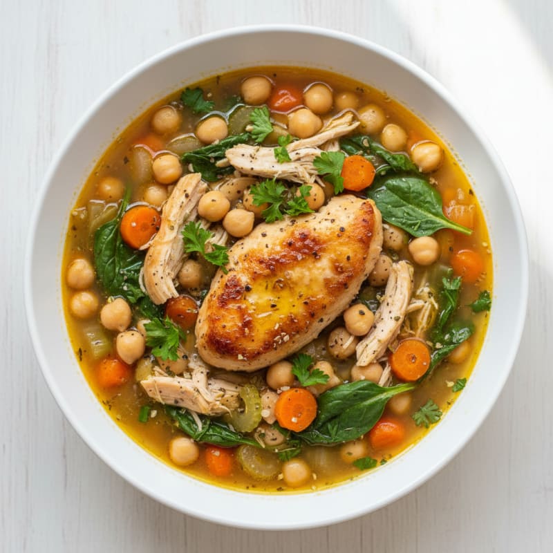 Hearty Chickpea and Vegetable Soup