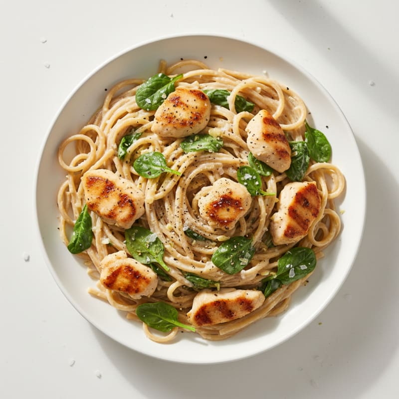 Creamy Garlic Chicken Linguine