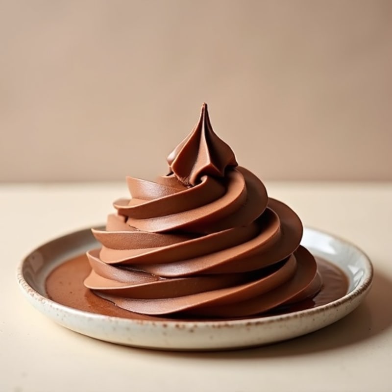 Silky Protein Chocolate Pudding with Almond Butter Swirl