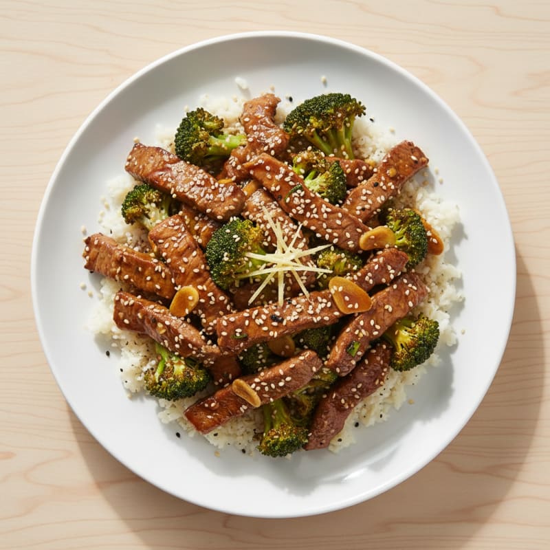 Sesame Beef and Broccoli Stir-Fry