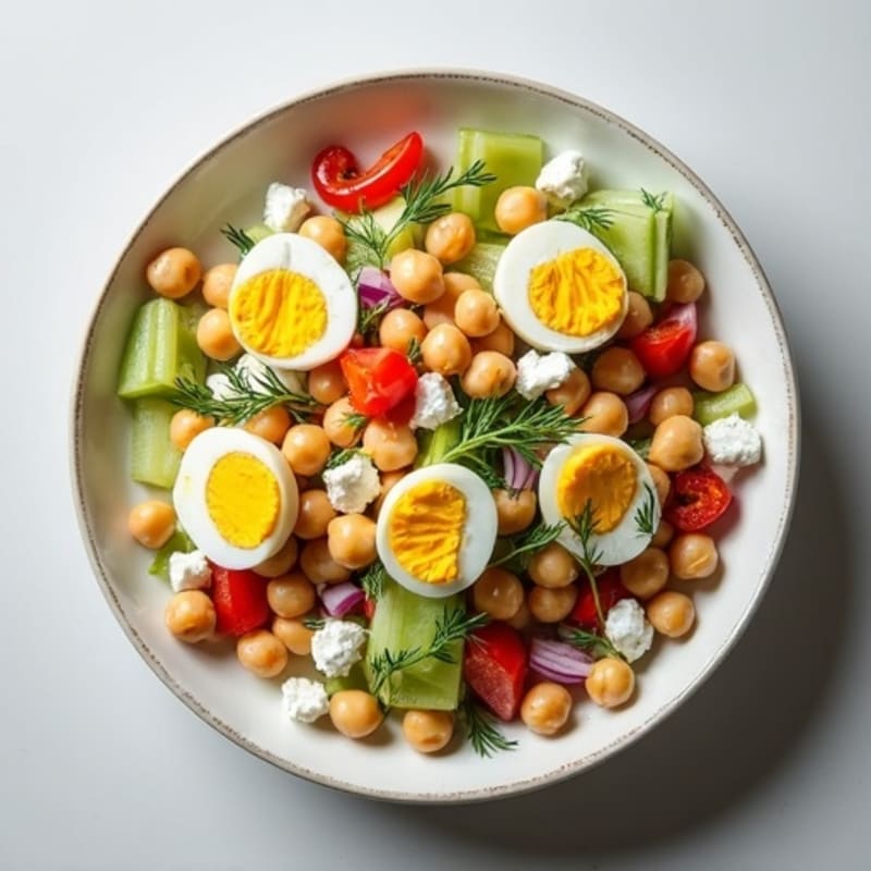 Creamy Chickpea Salad with Crunchy Celery