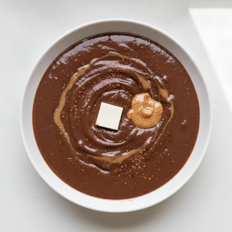 Chocolate Protein Smoothie with Silken Tofu and Almond Butter