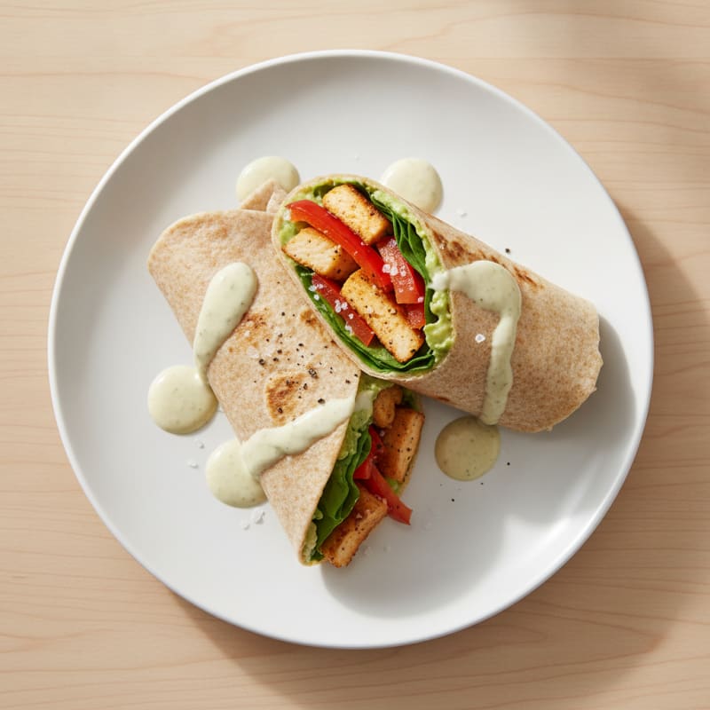 Quick Chicken & Veggie Wrap
