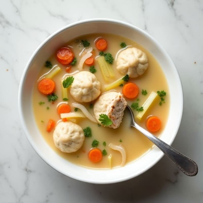 Creamy Chicken and Vegetable Dumpling Soup