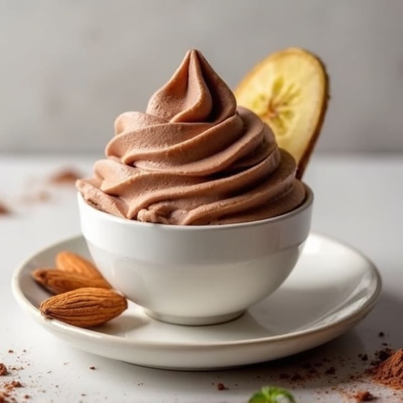 Protein-Packed Chocolate Almond Nice Cream