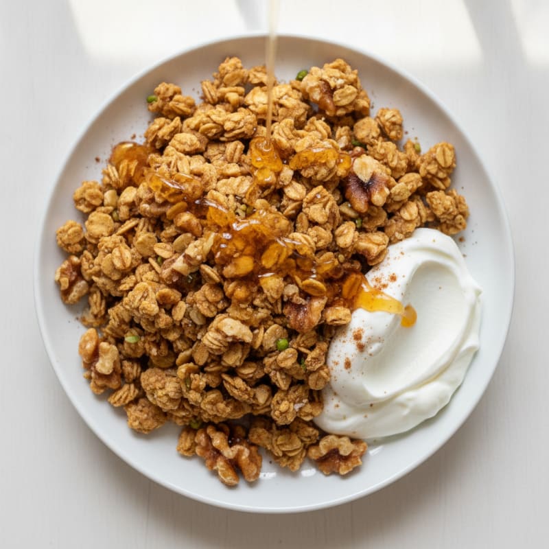 Sweet Honey-Nut Baked Granola