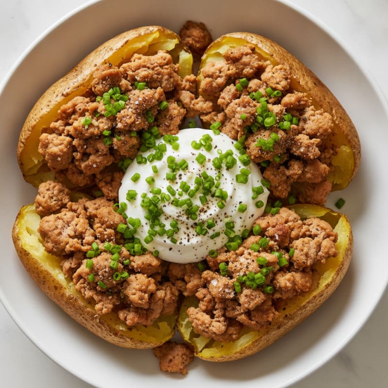 Loaded Baked Potatoes with Chives