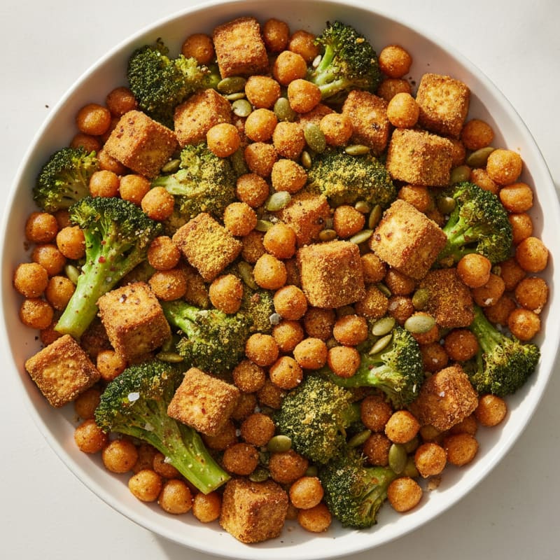 Roasted Vegetable and Chickpea Bowl