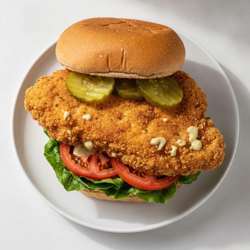 Buttermilk Fried Chicken Sandwich with Pickles