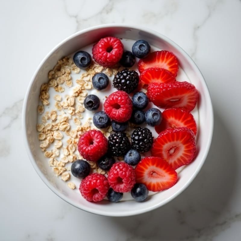 Protein-Packed Berry Oatmeal Bowl