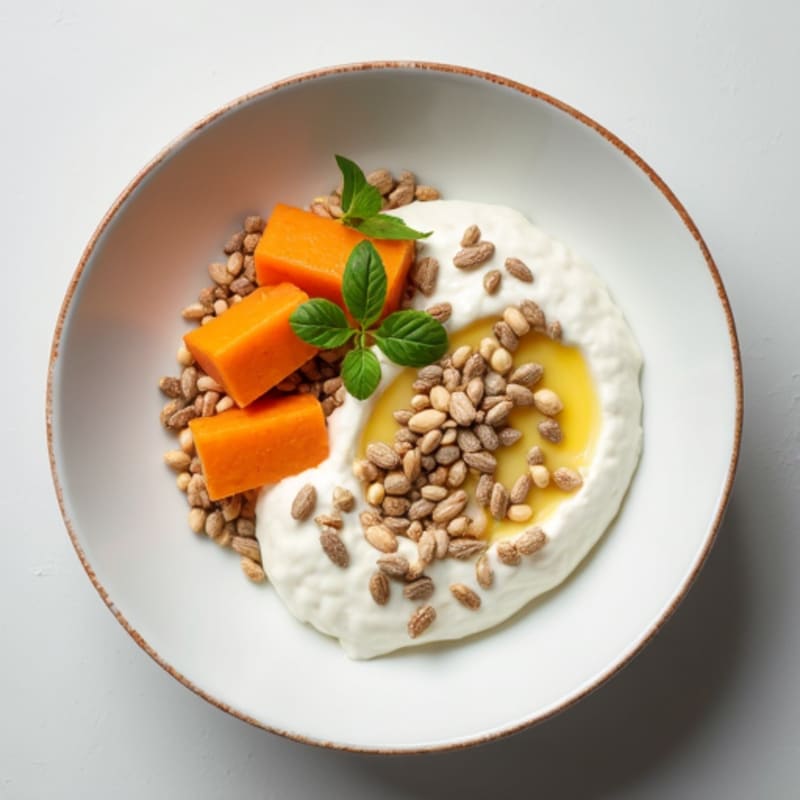 Greek Yogurt with Chia Seeds and Pumpkin Seeds