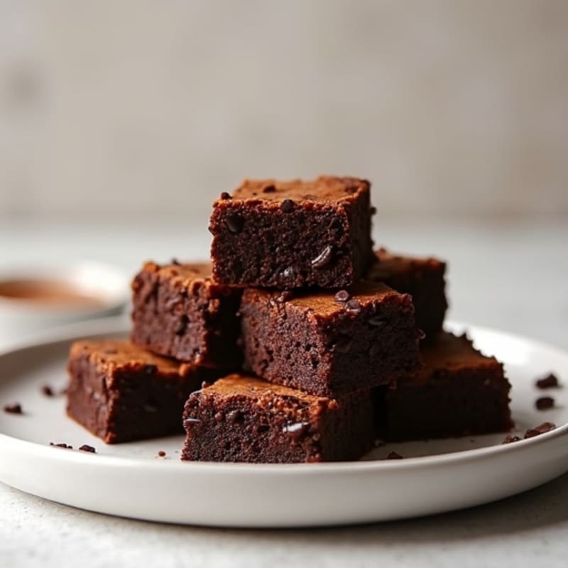 Protein-Rich Dark Chocolate Sweet Potato Brownies