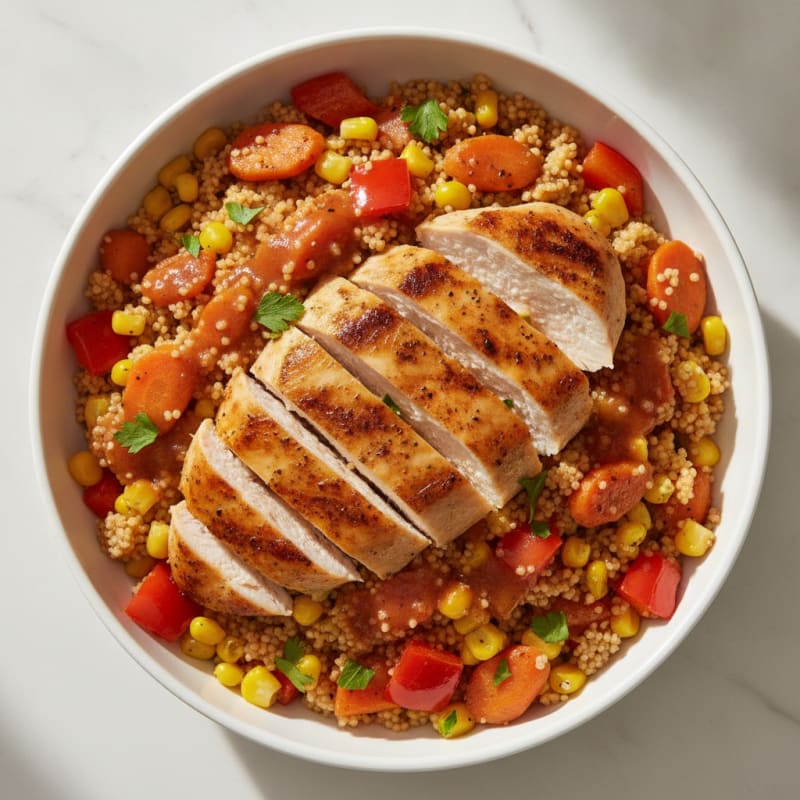 Chicken and Roasted Vegetable Couscous