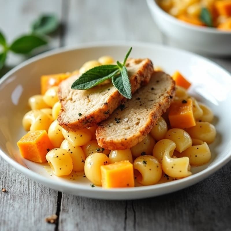 Creamy Butternut Squash Protein Pasta with Sage