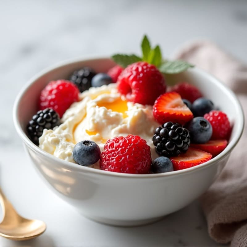 Cottage Cheese and Berry Protein Bowl