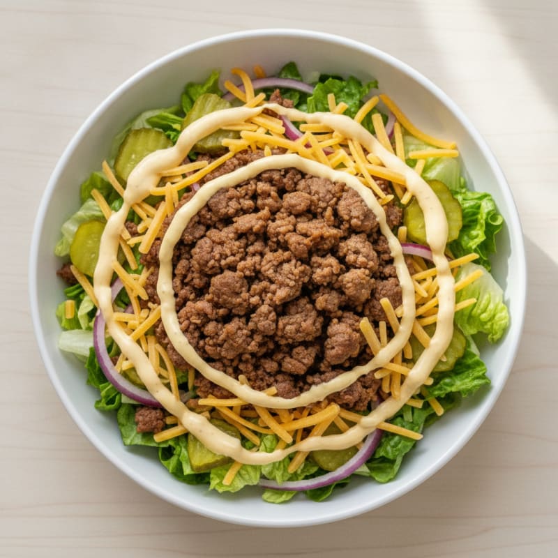 Big Mac Inspired Protein Bowl