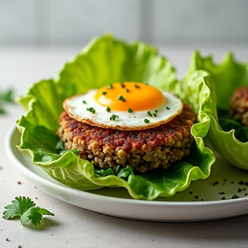 Crispy Black Bean Quinoa Burger Lettuce Wrap