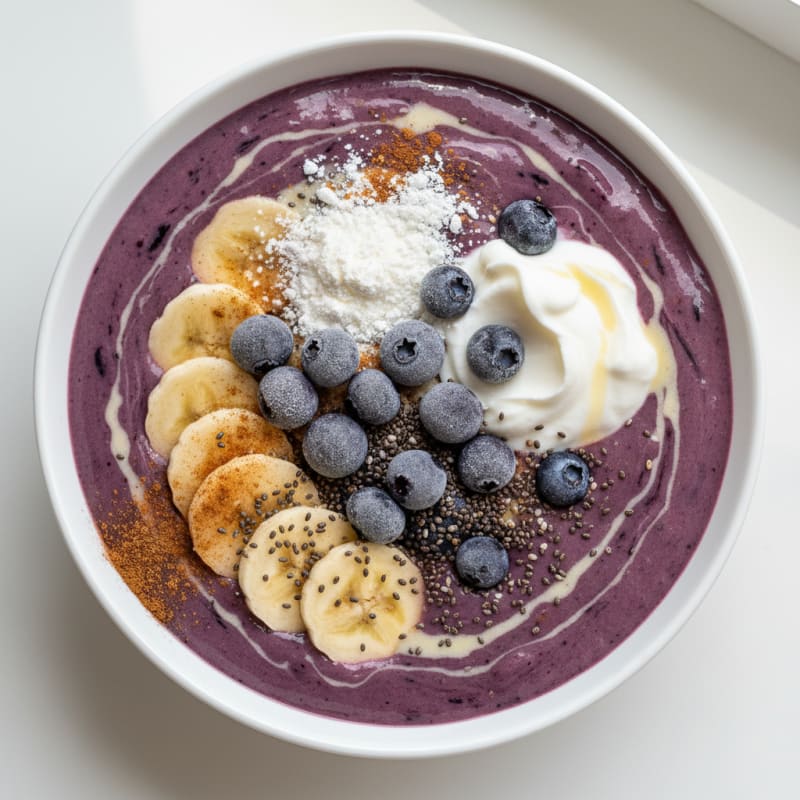 Blueberry Banana Protein Smoothie