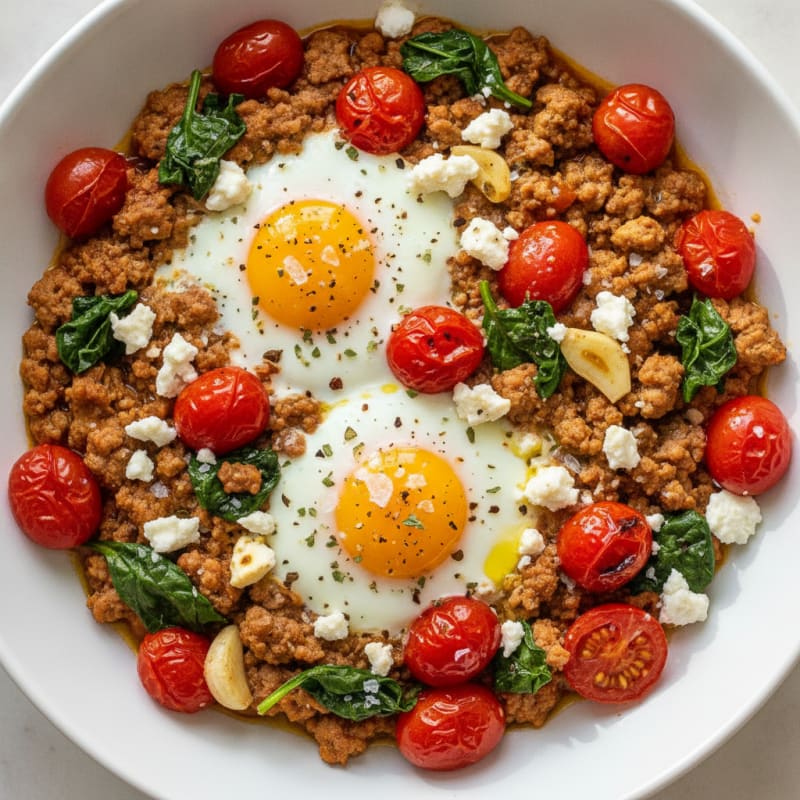 Baked Eggs with Roasted Tomatoes
