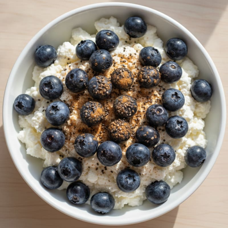 Cottage Cheese and Blueberry Protein Bowl