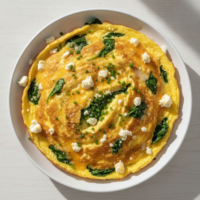 Fluffy Three-Cheese Omelette