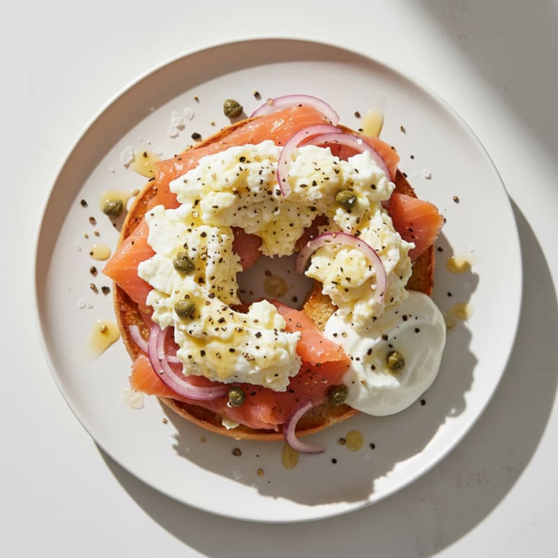 Golden Toasted Everything Bagel