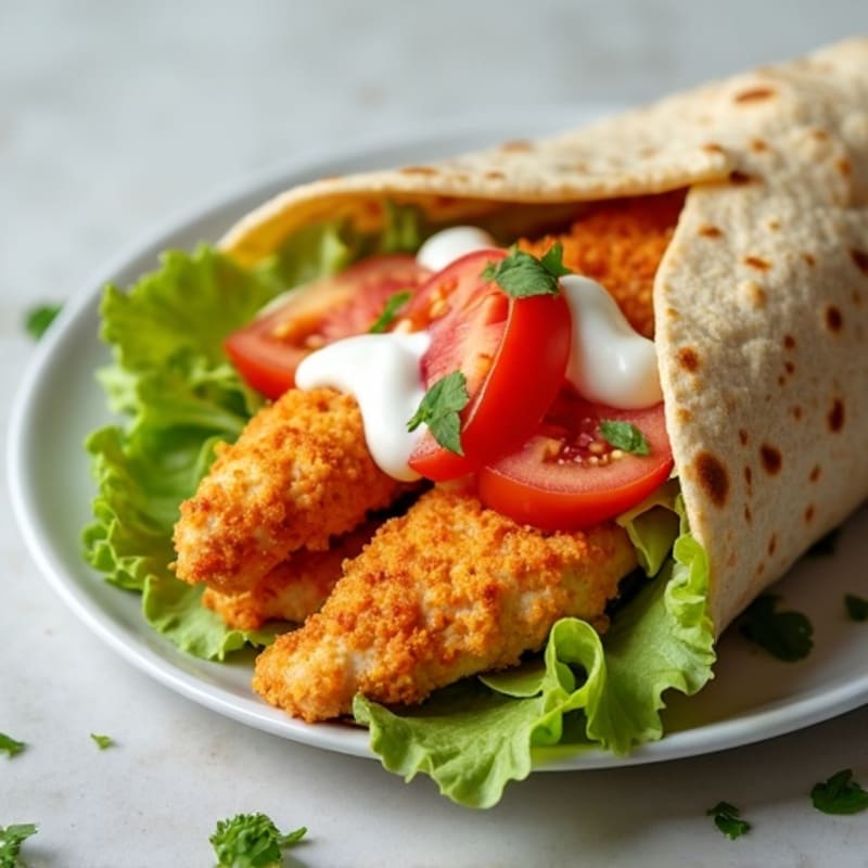 Crispy Buffalo Ranch Chicken Wrap