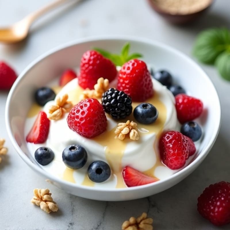 Creamy Protein Yogurt with Mixed Berries