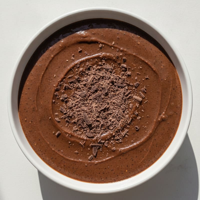 Silky Protein Chocolate Pudding with Chia Seeds