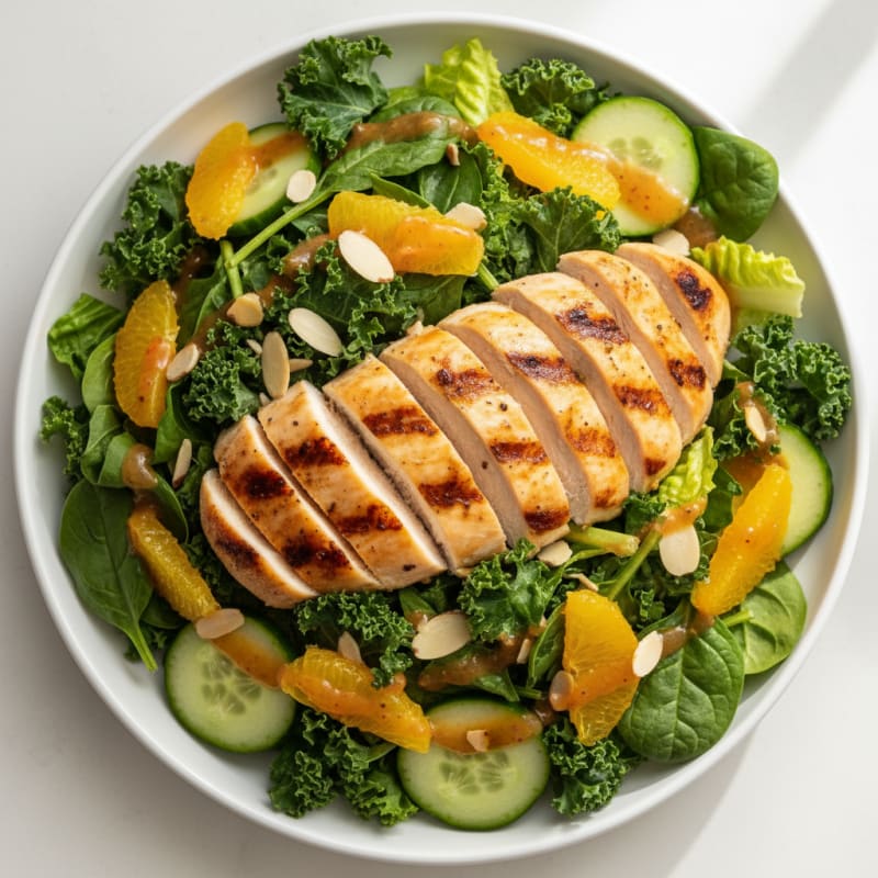 Grilled Chicken and Mixed Greens Salad with Citrus Vinaigrette