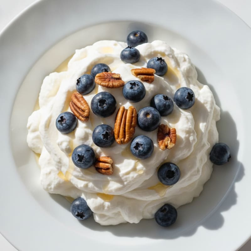 Silky Greek Yogurt Protein Mousse with Berries