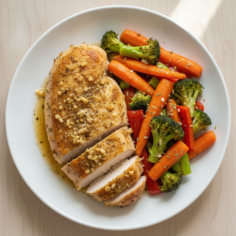 Garlic Herb Roasted Chicken with Vegetables