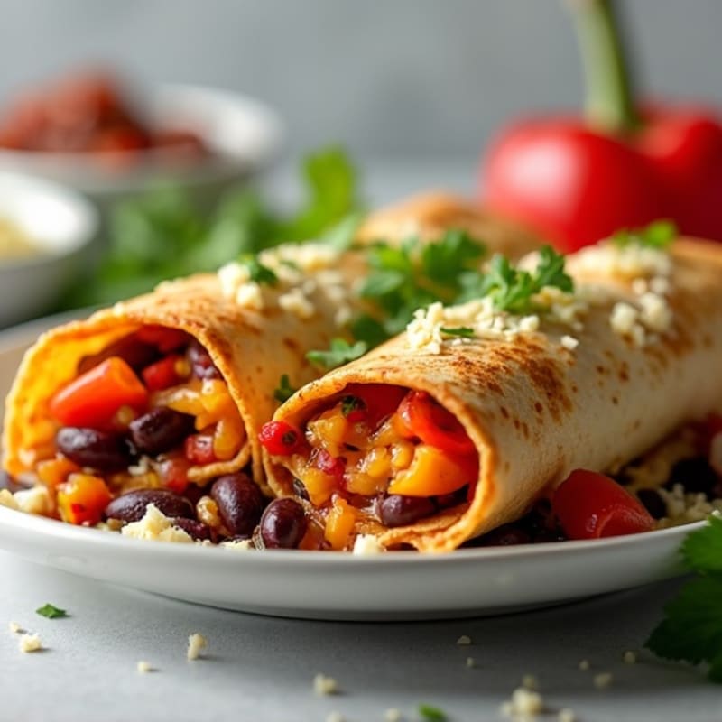Healthy Baked Chicken and Black Bean Enchiladas