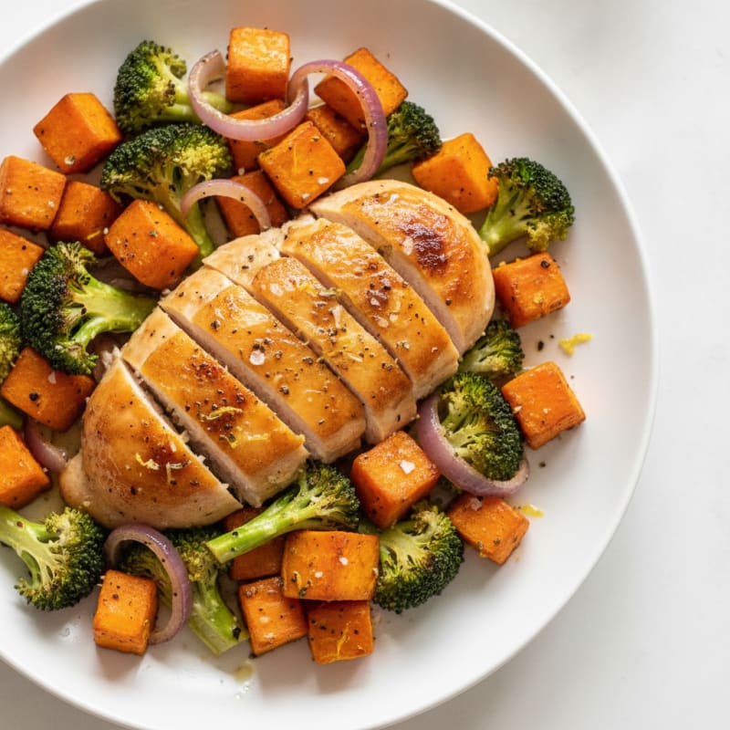 Sheet Pan Lemon Herb Chicken with Roasted Vegetables