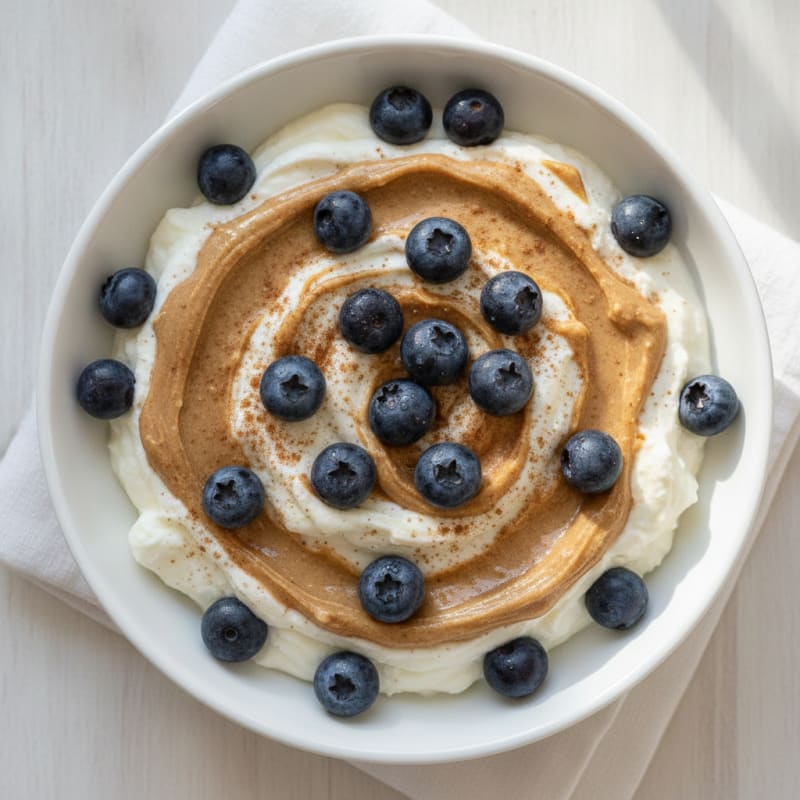 Creamy Greek Yogurt Protein Pudding with Almond Butter