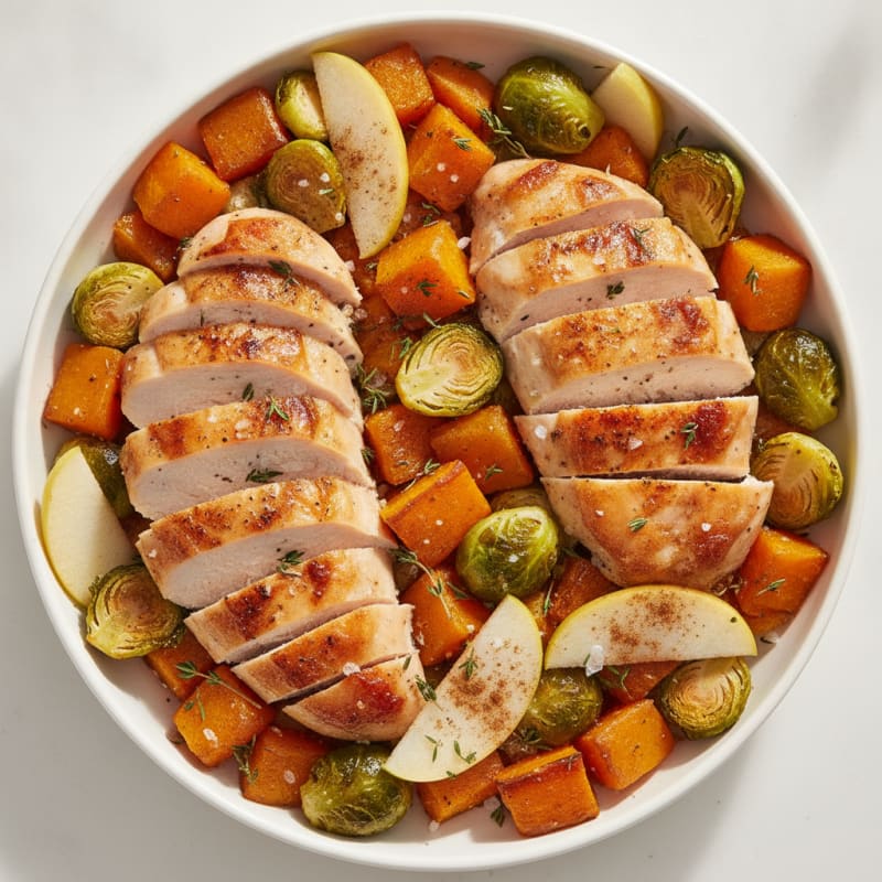 Roasted Chicken and Butternut Squash Harvest Bowl