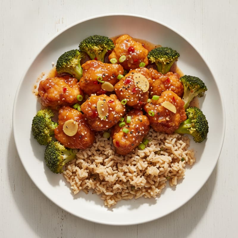 General Tso's Chicken with Broccoli