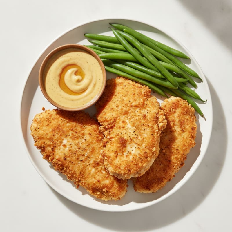 Buttermilk Fried Chicken with Honey Mustard