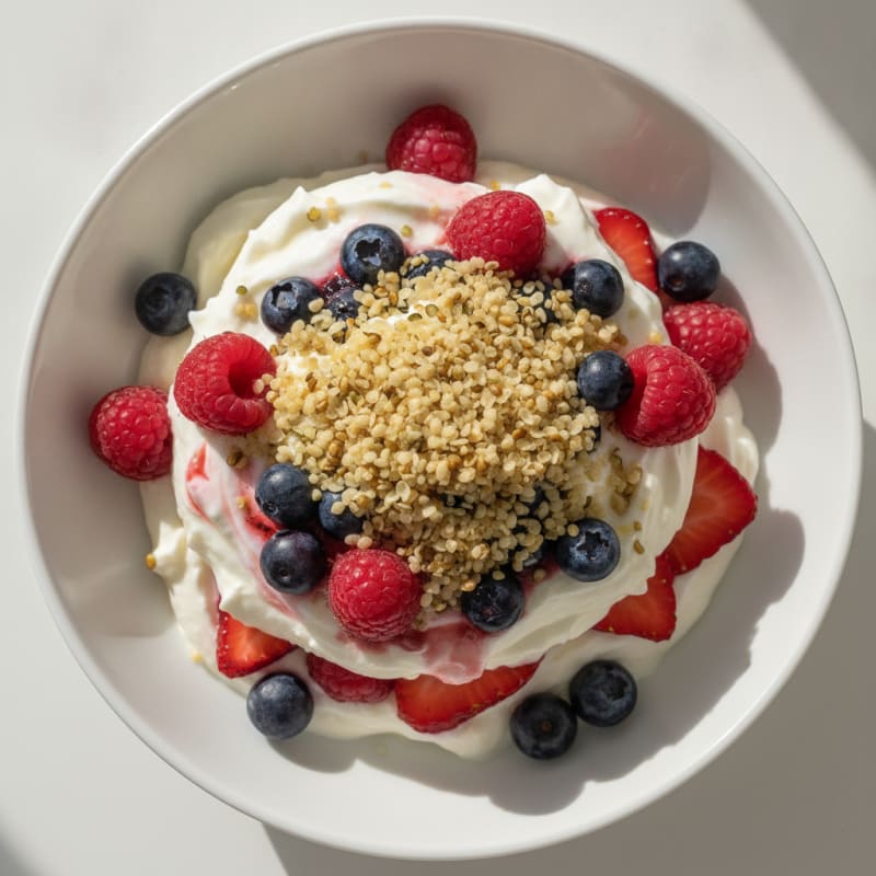 Creamy Greek Yogurt Protein Parfait with Berries