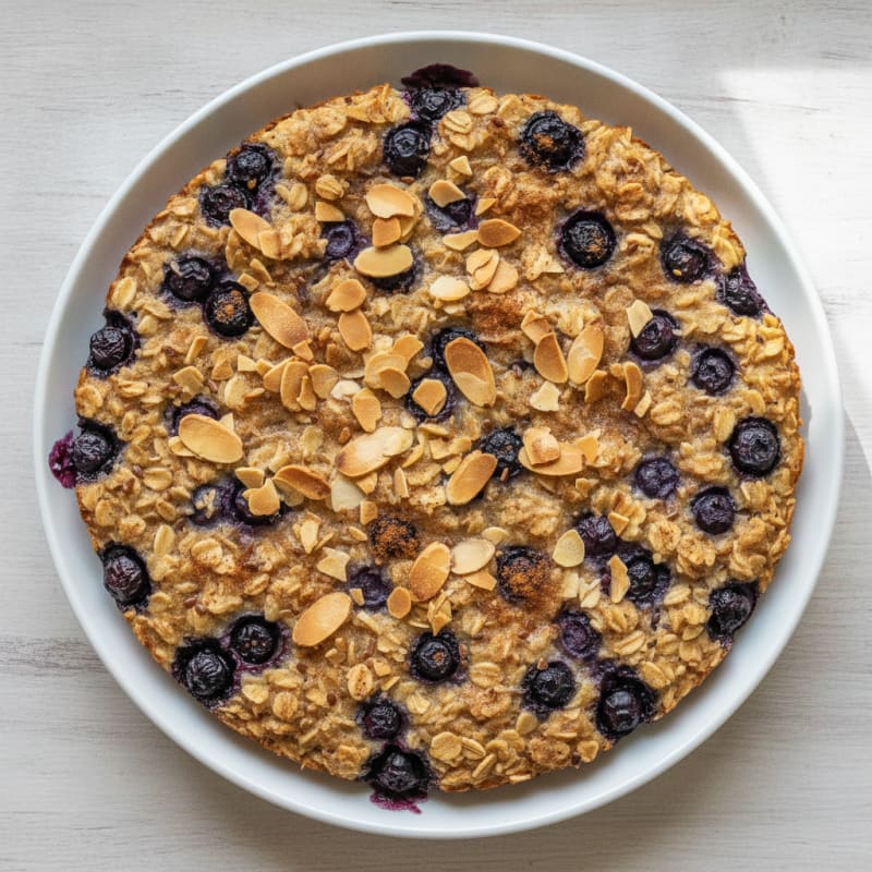 Blueberry Almond Oatmeal Bake