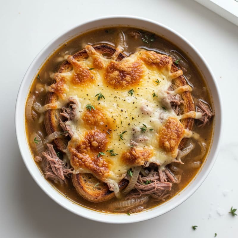 Caramelized Onion and Gruyere Soup
